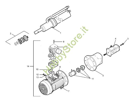 Picture of Motore e cilindro SPLIT 120 T Spaccalegna
