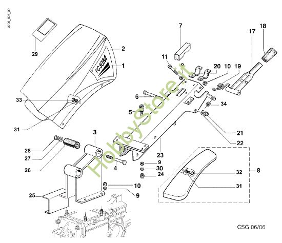 Picture of Piantone FC 30 M (Fino/Until 2009) Falciatrice