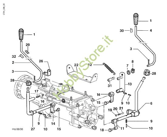 Picture of Comandi (Cambio) FC 30 M (Fino/Until 2009) Falciatrice