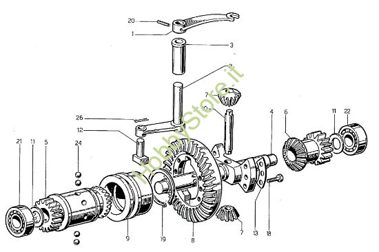 Picture of Ponte con differenziale (MTC 700) 700-800 Motocoltivatore