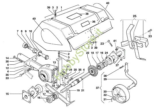 Picture of Fresa BRIK 1 (Fino/Until 2009) Motocoltivatore