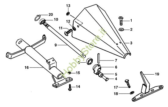 Picture of Movimento barra CAV BRIK 1 (Fino/Until 2009) Motocoltivatore