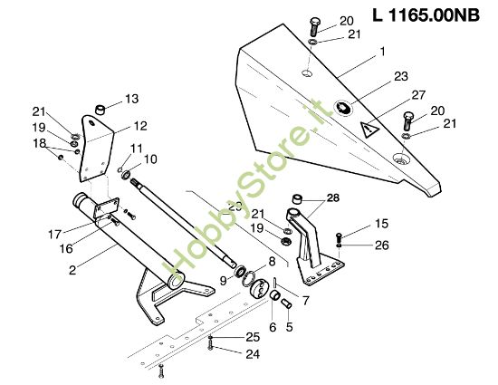 Picture of Movimento barra L00116500 NB (Da Marzo 2002) BRIK 1 (Fino/Until 2009) Motocoltivatore