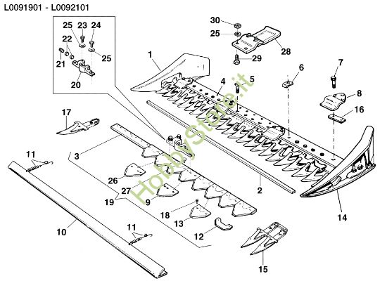 Picture of Barra semifitta L0091901/L0092101 BRIK 1 (Fino/Until 2009) Motocoltivatore