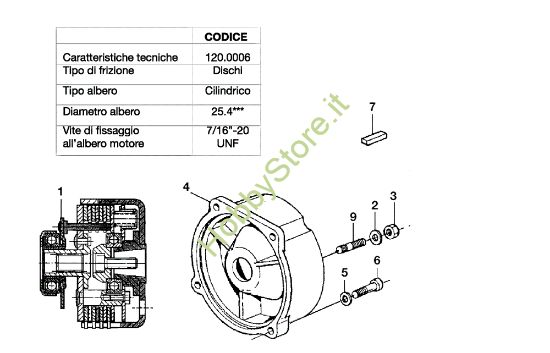Picture of Frizione KAM 5 HF Motocoltivatore