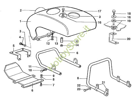 Picture of Cofano 506 / 506 CDA Motocoltivatore