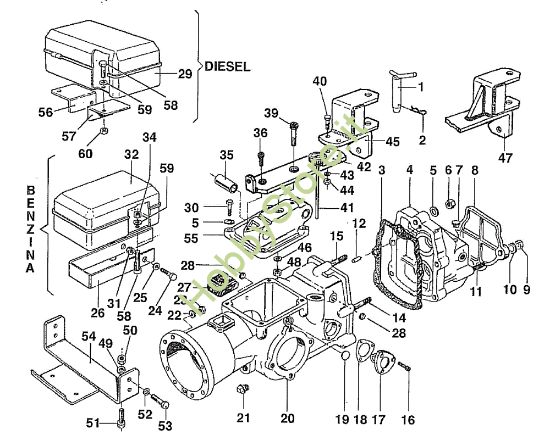 Picture of Scatola cambio 506 / 506 CDA Motocoltivatore
