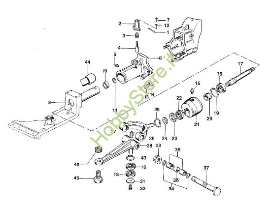 Picture of Movimento barra (Attacco registrabile) 506 / 506 CDA Motocoltivatore