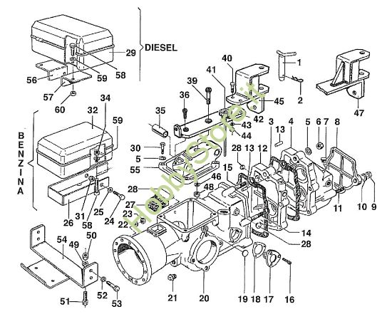 Picture of Scatola cambio 508 / 508 CDA Motocoltivatore