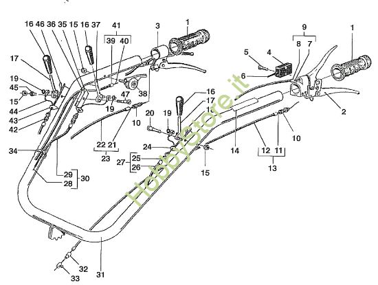 Picture of Manubrio 508 / 508 CDA Motocoltivatore