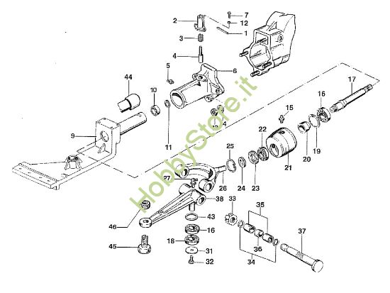 Picture of Movimento barra 508 / 508 CDA Motocoltivatore