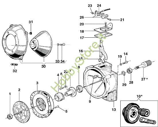 Picture of Frizione MAK 16 (Fino/Until 2009) Motocoltivatore