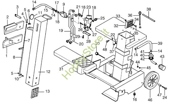 Picture of Basamento SPLIT 900 T+PTO Spaccalegna