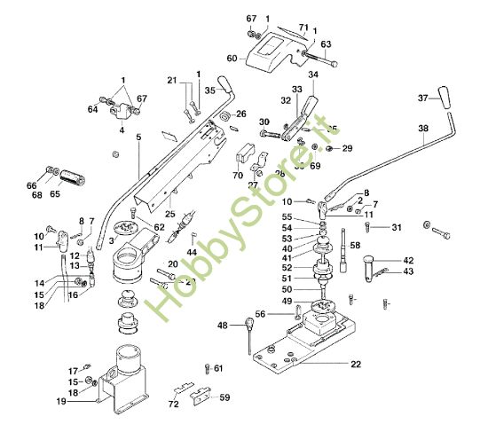Picture of Piantone e impedimenti MAK 17 (Fino/Until 2009) Motocoltivatore