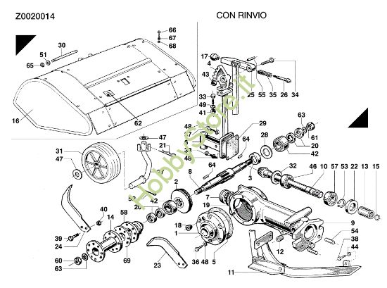 Picture of Fresa Z0020014 MAK 17 (Fino/Until 2009) Motocoltivatore