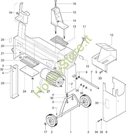 Picture of Telaio SPLIT 6000 T Spaccalegna