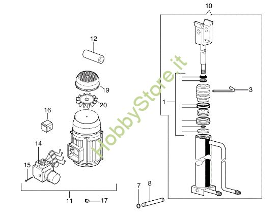 Picture of Motore e cilindro SPLIT 610 M Spaccalegna