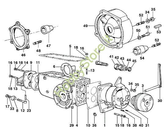 Picture of Frizione, scatola cambio MAK 18 (Fino/Until 2009) Motocoltivatore
