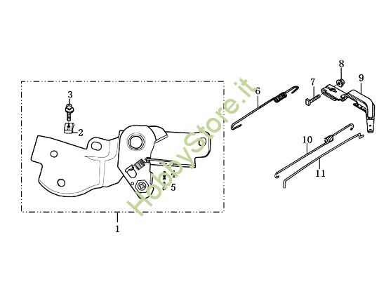 Picture of Leve di controllo 102 (EN 709) (K800 H - SN T210) Motozappa
