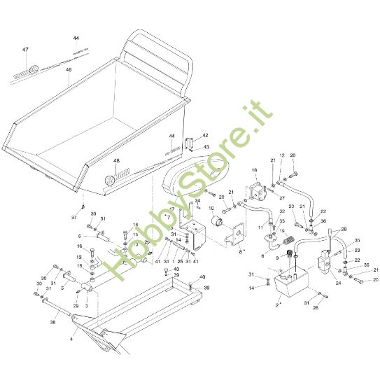Picture of Impianto oleodinamico (Cassone dumper) NTR 1750 D Transporter