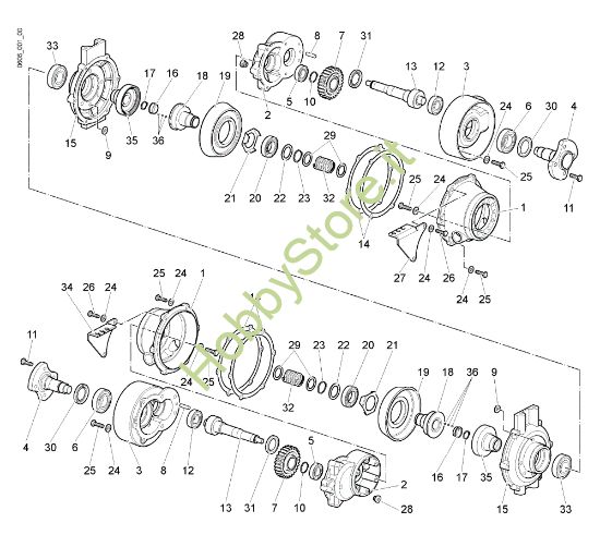 Picture of Ingranaggi (Riduttore) FC 30 M Falciatrice