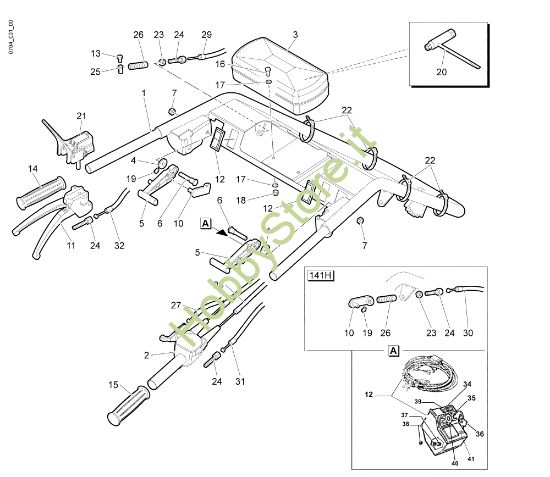 Picture of Manubrio e comandi FC 30 H Falciatrice