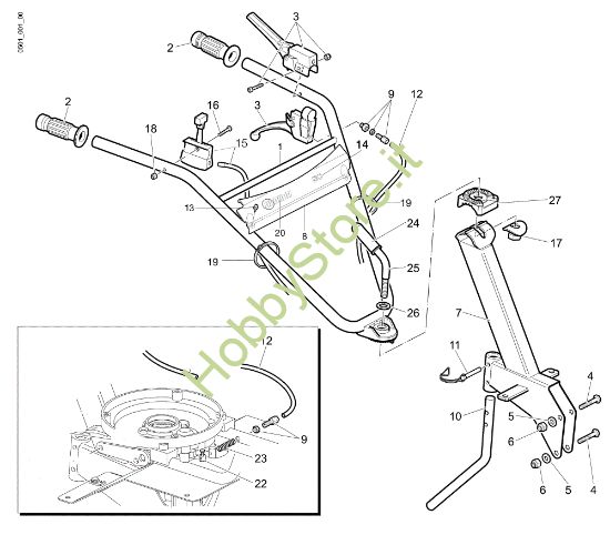 Picture of Stegole e comandi 110 Motozappa