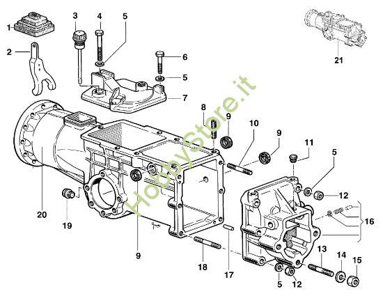 Picture of Scatola cambio KAM 4 (Fino/Until 2012) Motocoltivatore