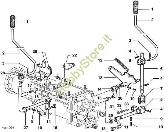 Picture of Comandi interni KAM 4 (Fino/Until 2012) Motocoltivatore