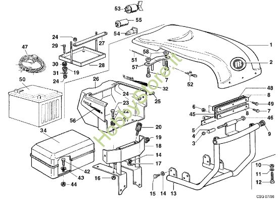 Picture of Cofano ad iniezione KAM 5 (Fino/Until 2012) Motocoltivatore