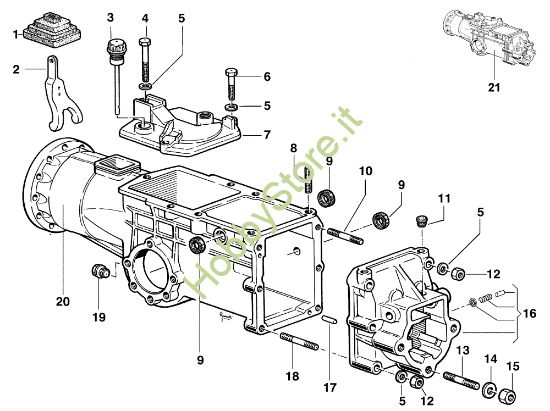 Picture of Scatola cambio KAM 5 (Fino/Until 2012) Motocoltivatore