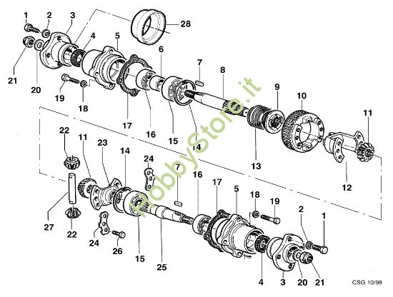 Picture of Ponte con differenziale KAM 5 (Fino/Until 2012) Motocoltivatore