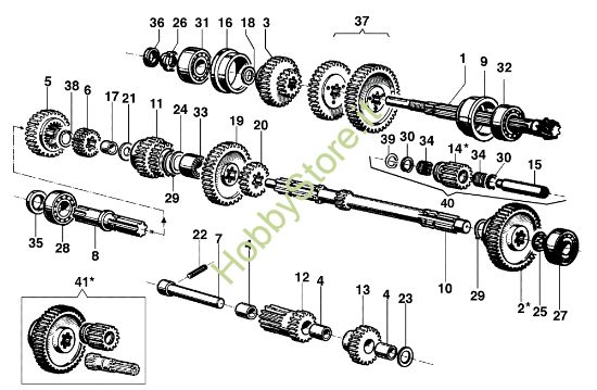 Picture of Ingranaggi (Cambio) MAK 16 (Fino/Until 2012) Motocoltivatore