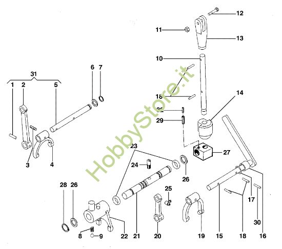Picture of Comandi interni BRIK 1 (Fino/Until 2012) Motocoltivatore