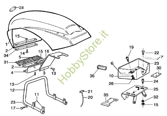 Picture of Cofano (Vers. 1) MAK 17 Motocoltivatore