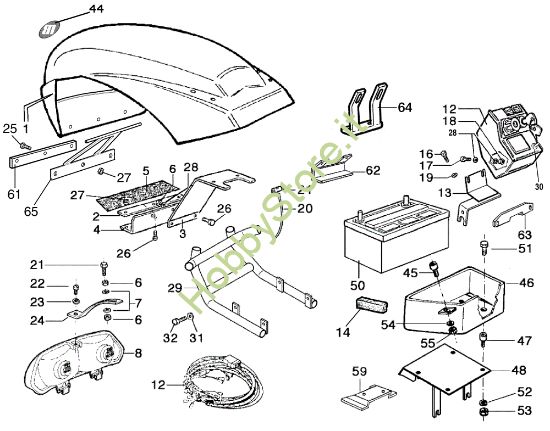 Picture of Cofano (Vers. 2) MAK 17 Motocoltivatore