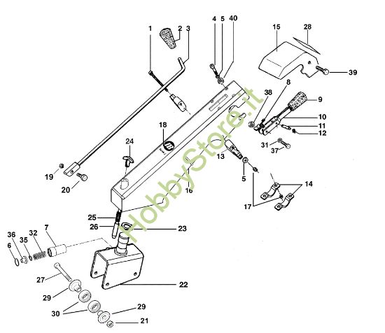 Picture of Piantone e stegole BRIK 1 (EN 709) Motocoltivatore