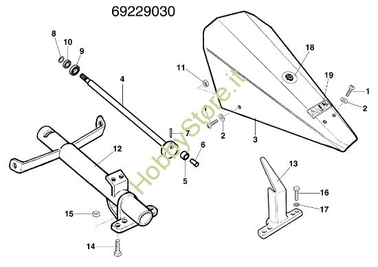Picture of Movimento barra 69229030 BRIK 1 (EN 709) Motocoltivatore