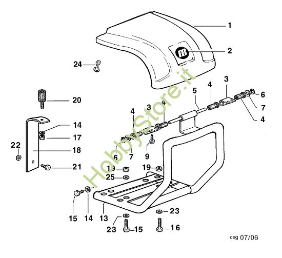 Picture of Cofano BRIK 3 (EN 709) Motocoltivatore