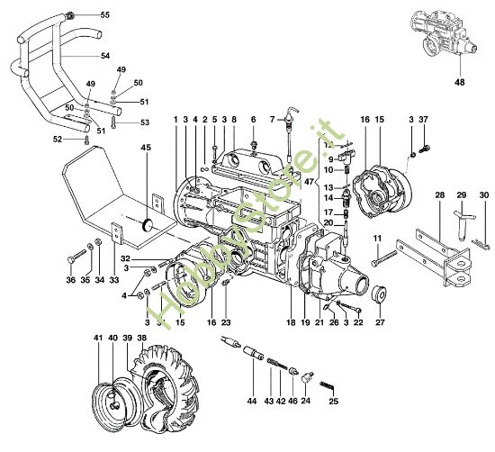 Picture of Scatola cambio e ruote BRIK 3 (EN 709) Motocoltivatore