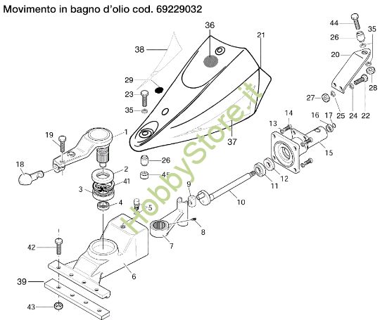 Picture of Movimento in bagno d'olio 69229032 BRIK 3 (EN 709) Motocoltivatore