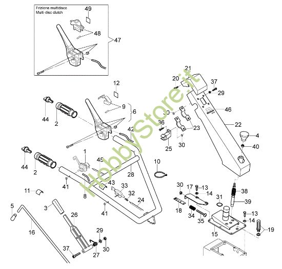 Picture of Stegola e comandi 115 (EN 709) Motozappa