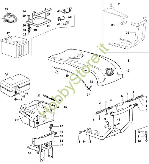 Picture of Cofano ad iniezione KAM 5 (EN 709) Motocoltivatore