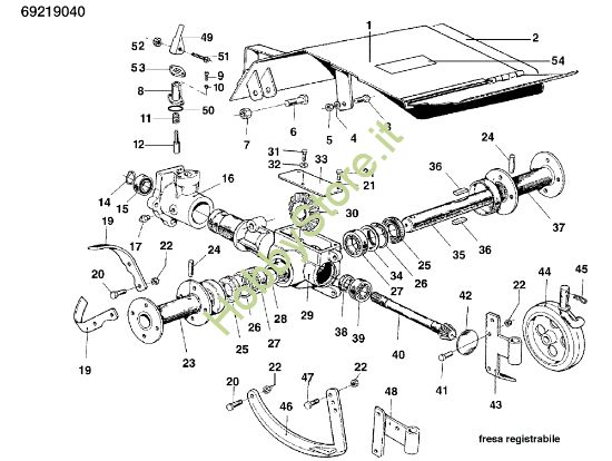 Picture of Fresa registrabile 69219040 KAM 5 (EN 709) Motocoltivatore