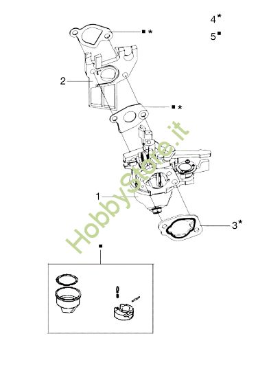 Picture of Carburatore 104 (K800 HC) Motozappa