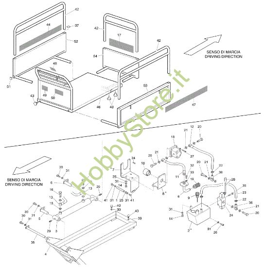 Picture of Impianto oleodinamico - Sponda (Fissa) NTR 550 D Transporter