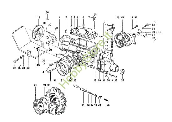 Picture of Scatola cambio e ruote FC 120 (K800 H) Falciatrice