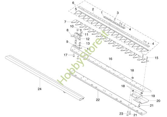 Picture of Barra falciante 69222011 (da Novembre 2015) FC 120 (K800 H) Falciatrice