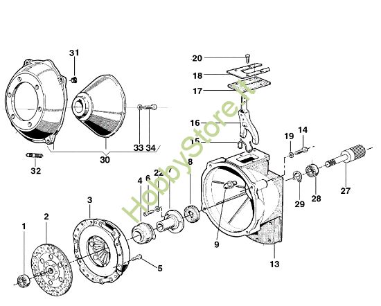 Picture of Frizione monodisco MAK 17 S Motocoltivatore
