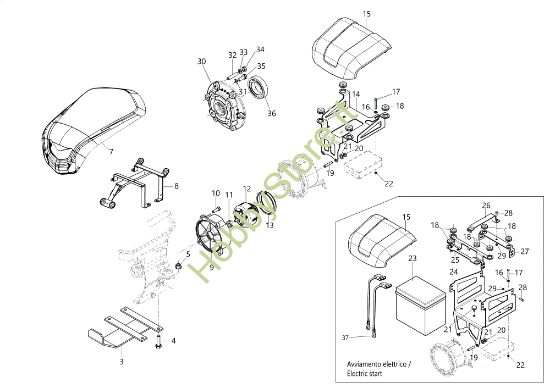 Picture of Frizione (dopo 2019) BRIK 5 S Motocoltivatore
